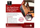 Car Seat Covers Manufacturers In Bangalore | Artificial Leather Car Seat Cover