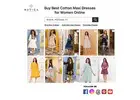 buy best cotton maxi dresses for women online