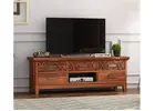 Rustic Tv Stand with a Touch of Modern Design and Functionality
