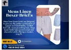 Mens Linen Boxer Briefs – Ultimate Blend of Comfort and Breathability