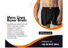 Mens Linen Boxer Briefs – Breathable, Soft & All-Day Comfort