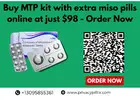 Buy MTP kit with extra miso pills online at just $98 - Order Now