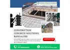 Construction Concrete Solutions Bangalore | Reinvent RMC
