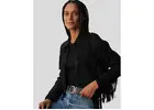 Purchase Boho Luxe Fringe Black Suede Jackets NYC Leather Jackets Style