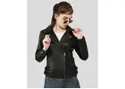 Get Azaria Black Motorcycle Leather Jackets Double Rider by NYC Brand