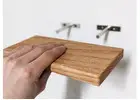 Sleek Narrow Floating Shelf Oak Minimalism