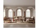 Elegant Wooden Sofa Set for Timeless Home Comfort