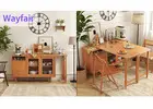 Wayfair George Oliver Sideboard with Convertible Extendable Drop Leaf Dining Table