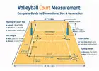 Badminton & Volleyball Court Dimensions Guide