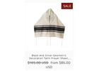 Elevate Your Prayer Experience with a Sophisticated Black Tallit from Galilee Silks!
