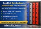 Durable 6 Door Lockers for Schools, Gyms, and Staff Facilities