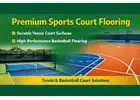 premium flooring tennis court and basketball court