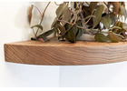 Round Corner Shelf Revolution Thick Oak Triumph
