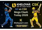 Khelo yaar App Download: MI vs CSK Mega Clash Today 2026