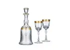 Whiskey Decanter and Glasses | Classic Crystal Set