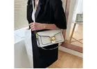 Double-Strap Small Square Crossbody Bag — Chic Underarm Purse for Women