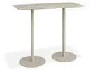 Modern Roku Rectangle High Bar Outdoor Latte Table Design