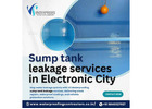 Sump tank leakage services in Electronic City
