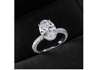 Shop Oval Moissanite Engagement Rings – Shine Deals Now