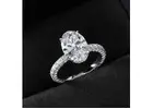 Shop Oval Moissanite Engagement Rings – Shine Deals Now