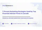 7 Proven Marketing Strategies Used by Top Financial Advisor Firms in Canada