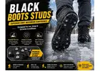 Black Boots Studs for Ice & Snow Traction