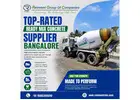 Top-Rated Ready Mix Concrete Supplier Bangalore