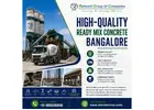 High-Quality Ready Mix Concrete Bangalore