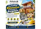 Top Building Renovation Contractors in Bangalore