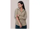 Premium Womens Safari Shirt Designed for Smart Adventures