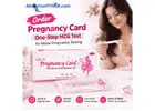 Order Pregnancy Card One-Step HCG Test for Home Pregnancy Testing