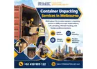 Container Unpacking Services in Melbourne