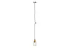 Modern Glass and Wood Pendant Light