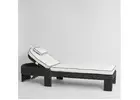 Cassius Black Outdoor Sunlounge for Poolside Comfort