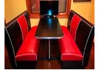 Bars and Booths offers Diner tables and chair sets for sale in real metal banding