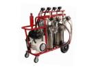 Portable dairy cow milkers