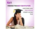 Pick the Right Institution Easily - Ed11