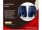 Premium Linen Boxer Briefs for All-Day Breathable Comfort