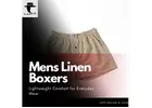 Breezy Comfort Redefined: Premium Mens Linen Boxers